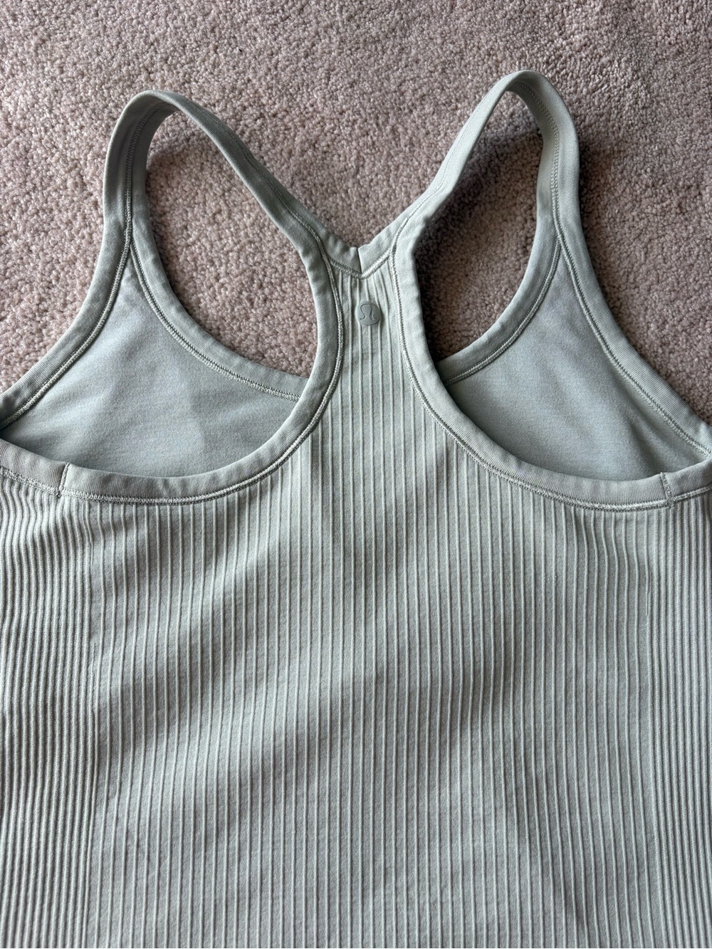 lululemon athletica Ribbed Racerback Tank - Sage Green - Picture 2 of 5